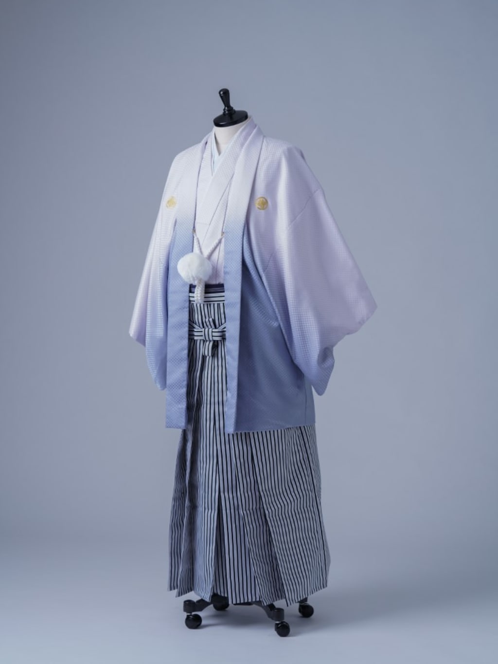 パープルグラデーション×シルバーストライプ＿大宮店 | デコルテフォトグラフィー | 前撮り・フォトウェディング
