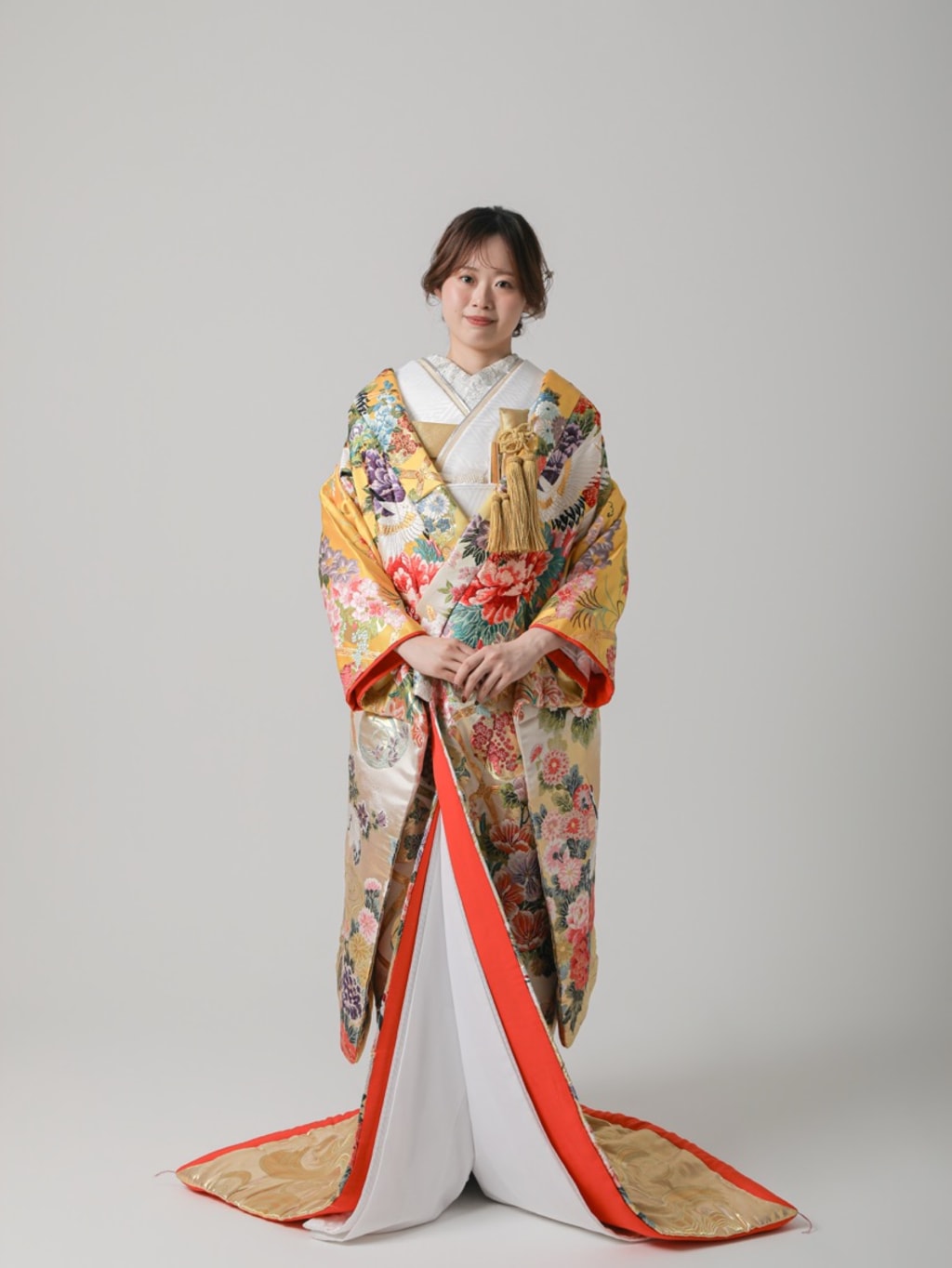 四季花　鶴　イエロー