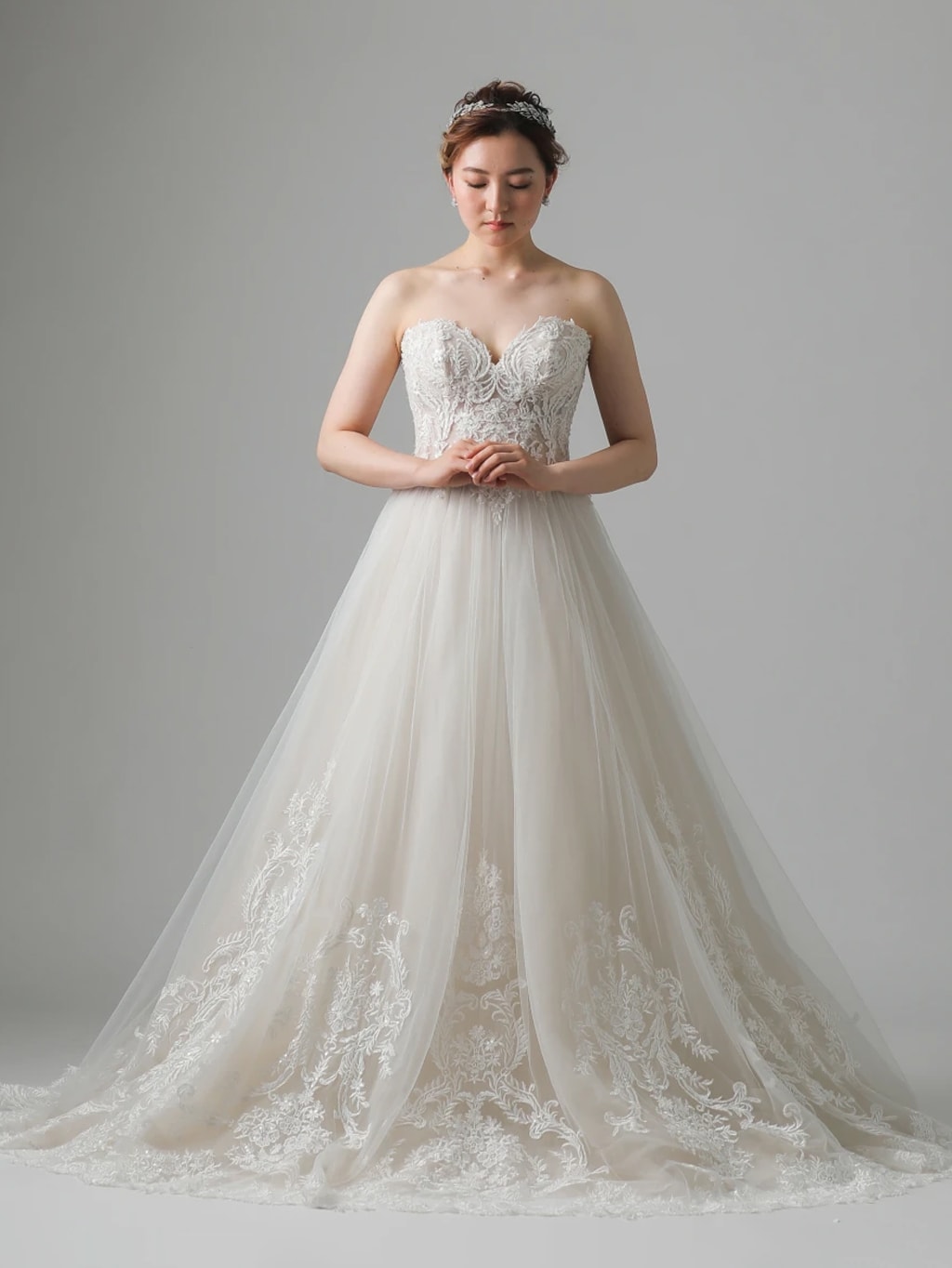 ヌーディーカラーハートカット