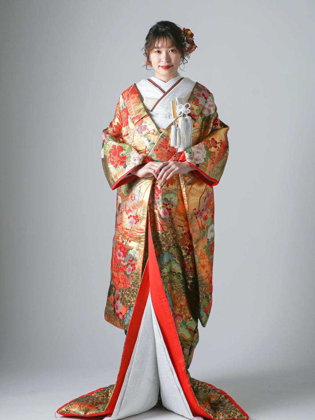 花扇 梅 牡丹 松 | デコルテフォトグラフィー | 前撮り・フォトウェディング