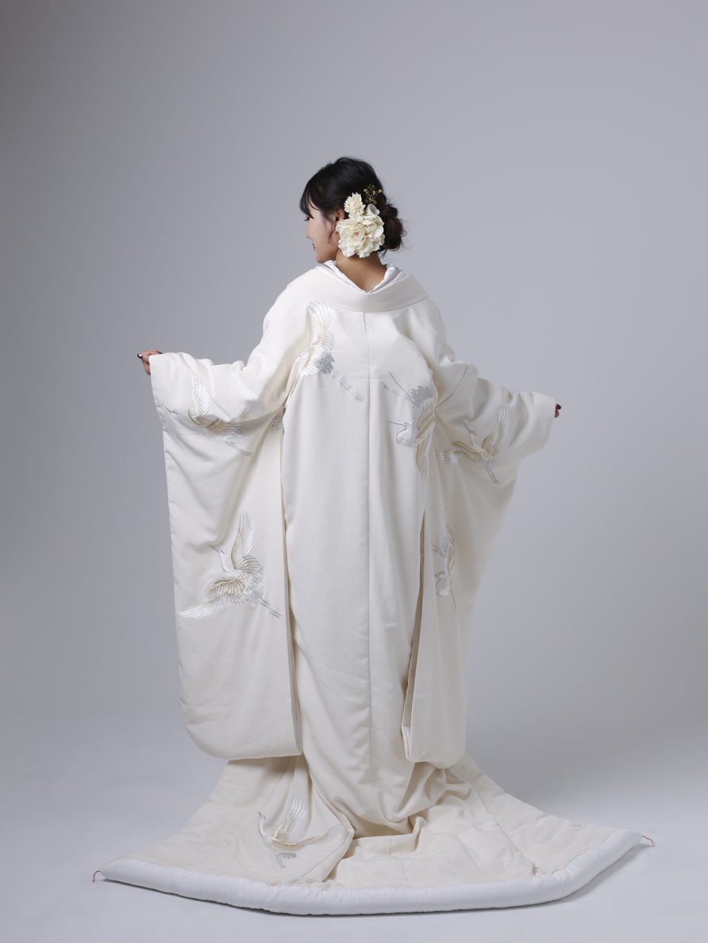 ちりめん科織鶴刺WU00590 | デコルテフォトグラフィー | 前撮り・フォトウェディング