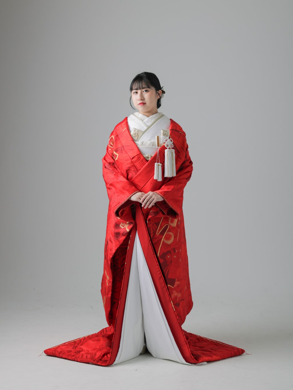 赤無垢金織熨斗/レッド・金こぶき