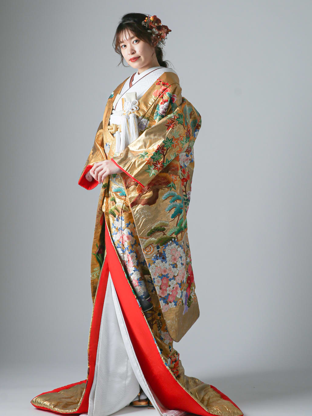 御所車 松 桜 菖蒲 | デコルテフォトグラフィー | 前撮り・フォトウェディング