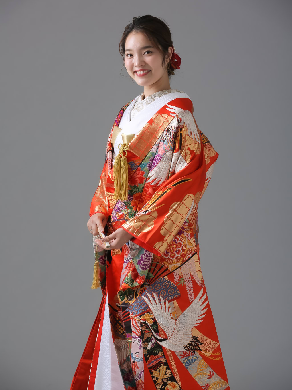 鶴松流水扇 | デコルテフォトグラフィー | 前撮り・フォトウェディング