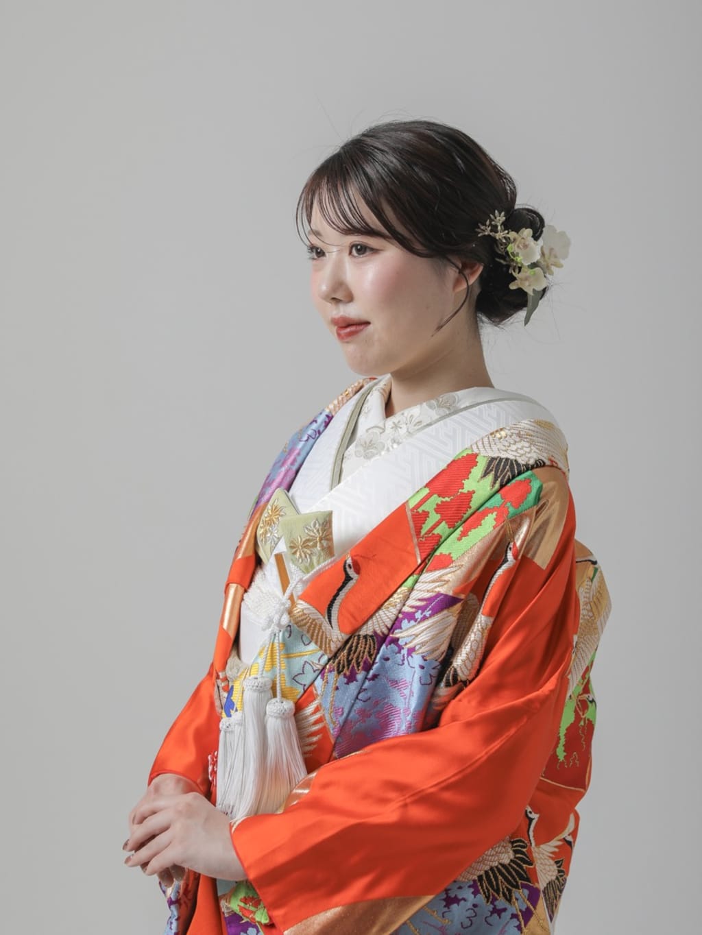 重ね扇鶴 | デコルテフォトグラフィー | 前撮り・フォトウェディング