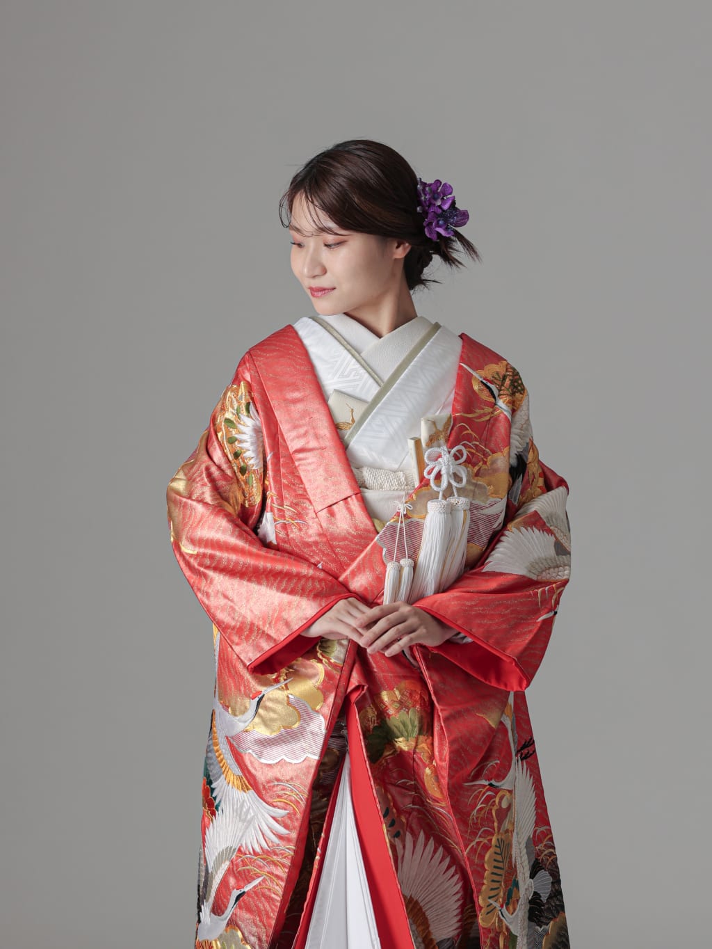 金松 鶴 露草/レッド ブラック | デコルテフォトグラフィー | 前撮り・フォトウェディング