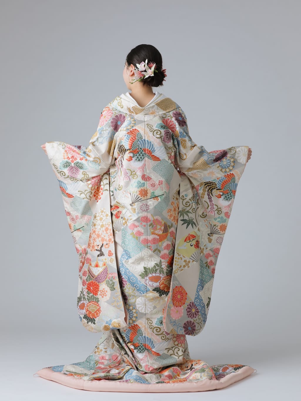 菊桐鳳凰文/フキ桃