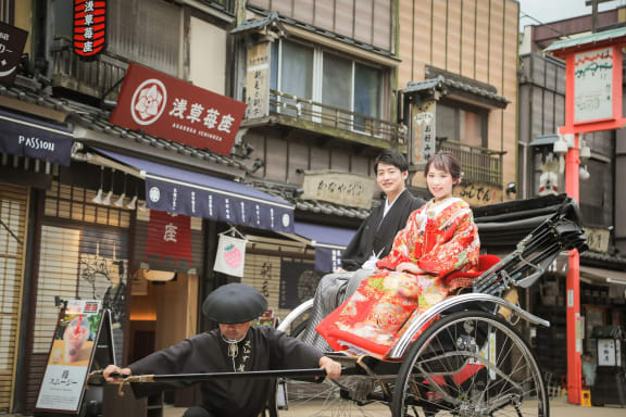 浅草人力車ロケーション