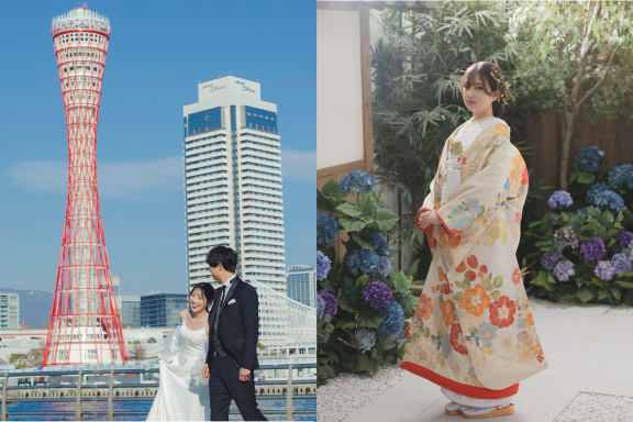 神戸ハーバーランドロケーション＋屋内庭園スタジオ（200カット）