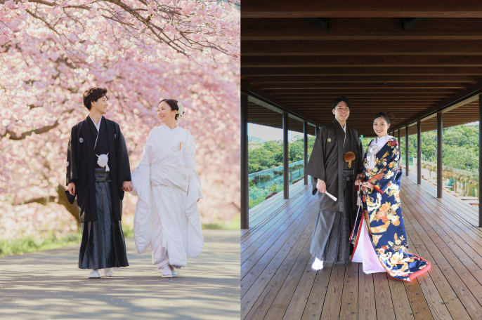 淡路島 河津桜【2箇所】和装ロケーション