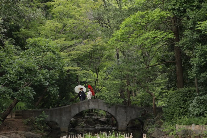 有栖川宮記念公園【和装】ロケーション