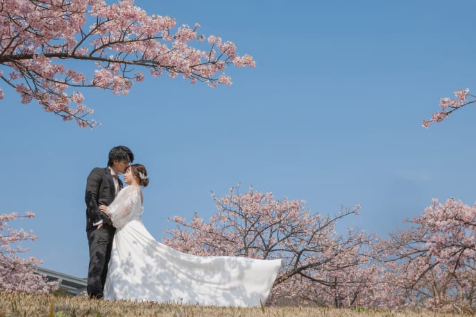 淡路島 河津桜【3箇所】洋装ロケーション