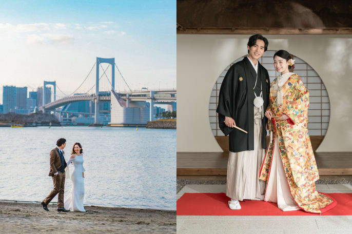 【大満足！】お台場海浜公園ロケーション＋屋内庭園スタジオ