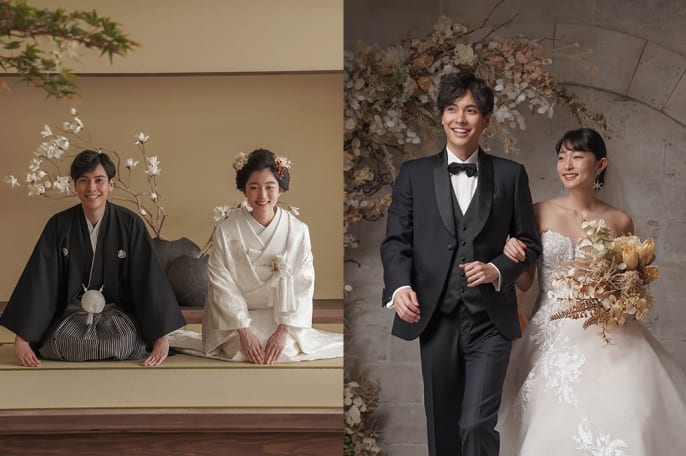 ラグジュアリープラン（和装＋洋装前撮り各1着＋オンライン結婚式）