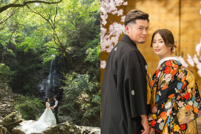 【大満足】洋装：奥多摩＋和装：屋内庭園スタジオ