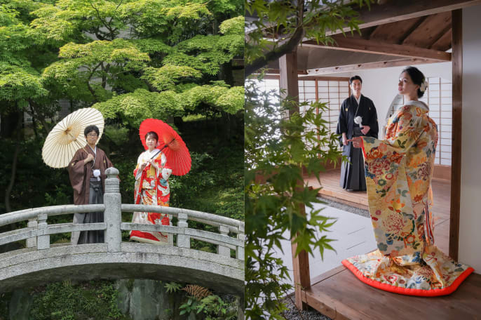 【大満足！】旧安田庭園ロケーション＋屋内庭園スタジオ