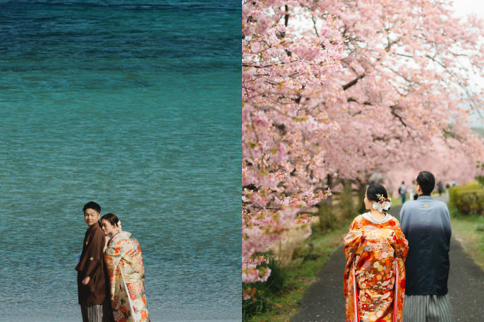 伊豆 河津桜【選べる2箇所】 和装ロケーション