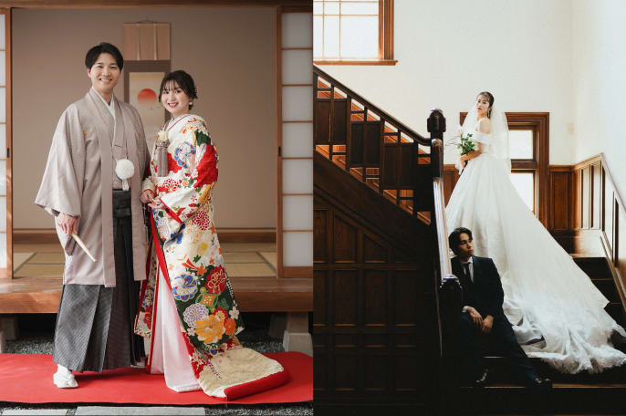 【350カット洋装＋和装】旧石川組製糸西洋館ロケーション＋屋内庭園スタジオ