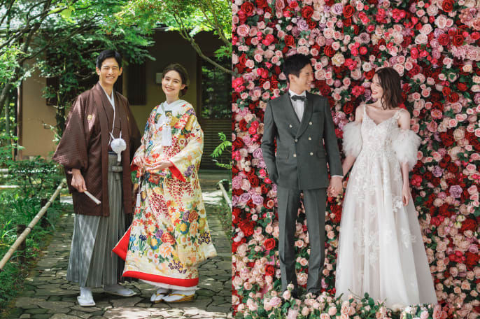 目白庭園ロケーション＋洋装ハウススタジオ(350カット)