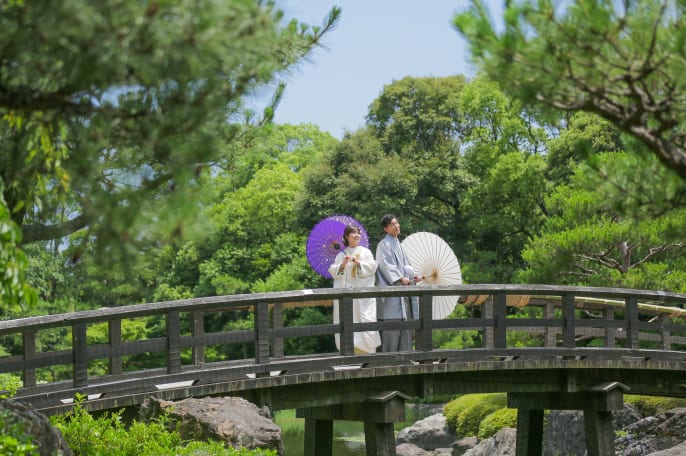 白鳥庭園ロケーション