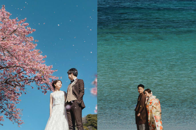 伊豆 河津桜【選べる2箇所】和装＆洋装ロケーション