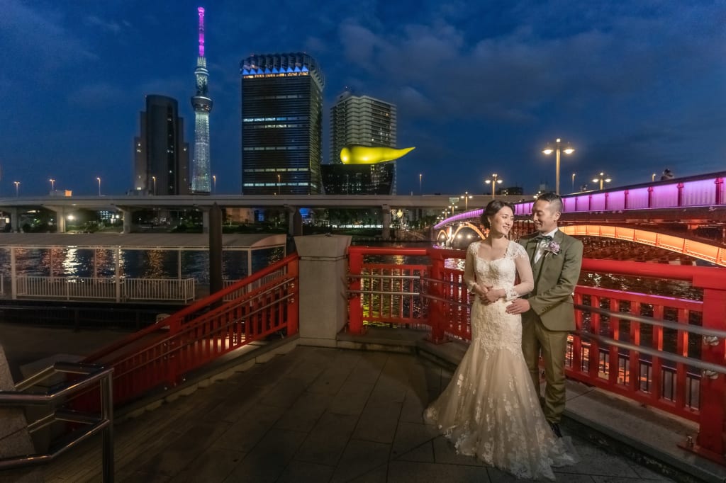 浅草周遊夜景ロケーションプラン | フォトウェディング・前撮り・結婚写真