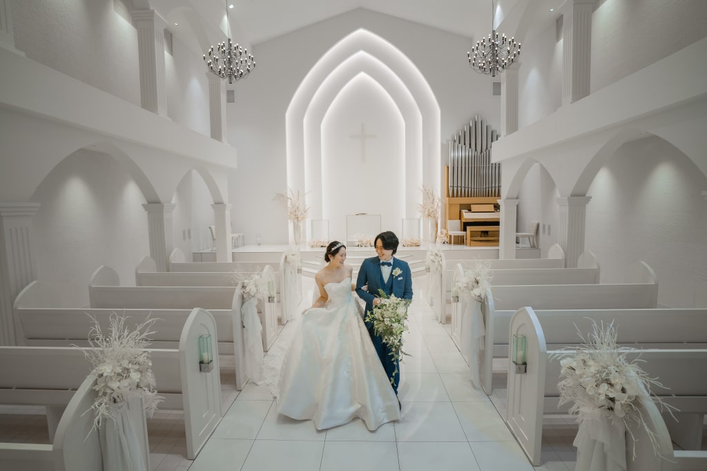 シエルベルテール　チャペルロケーションプラン | スタジオAQUA 表参道渋谷店 | フォトウェディング・前撮り・結婚写真