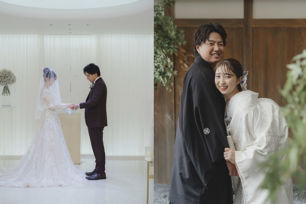 【洋装1着＋和装1着】パレスホテル大宮チャペルロケーション＋屋内庭園スタジオプラン | フォトウェディング・前撮り・結婚写真