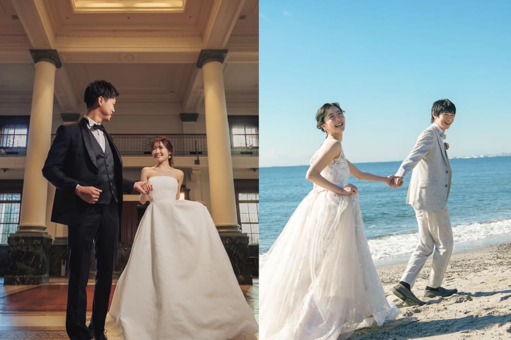 稲毛海浜公園＋千葉市美術館(さや堂ホール)ロケーションプラン | スタジオAQUA（東京・関東） | フォトウェディング・前撮り・結婚写真