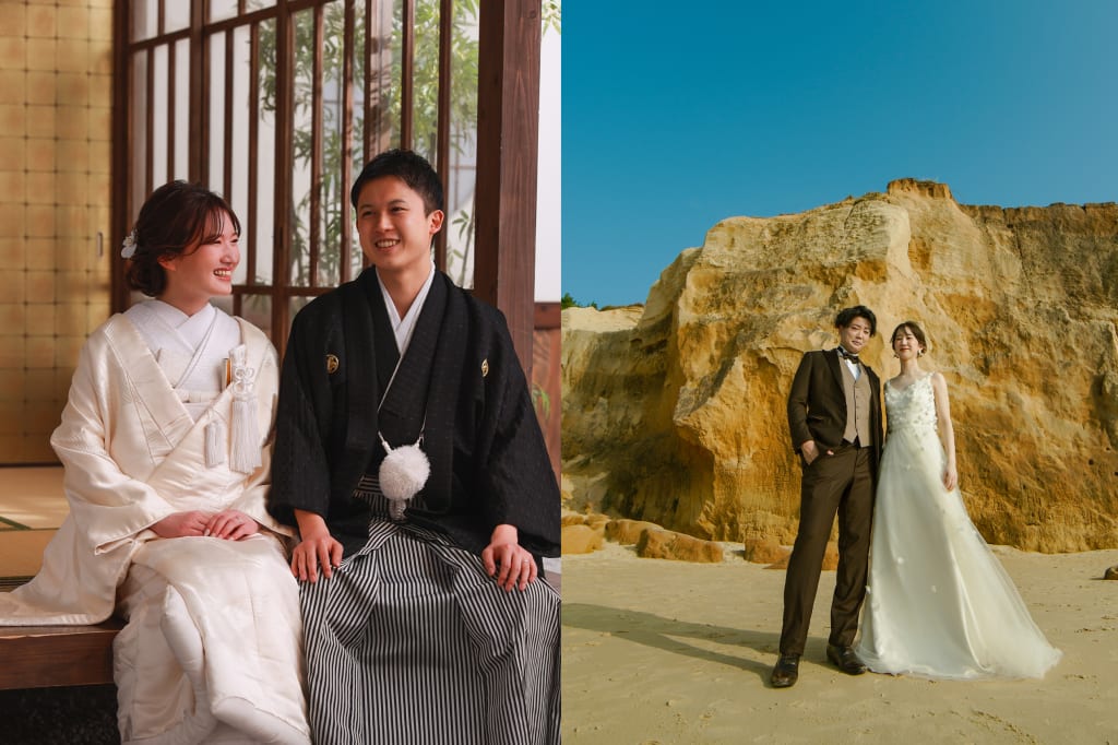 奈多海岸ロケーション＋屋内庭園スタジオプラン | フォトウェディング・前撮り・結婚写真