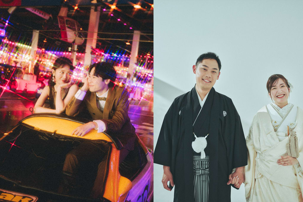 アミューズメントパークロケーション＋和装ハウススタジオプラン | フォトウェディング・前撮り・結婚写真