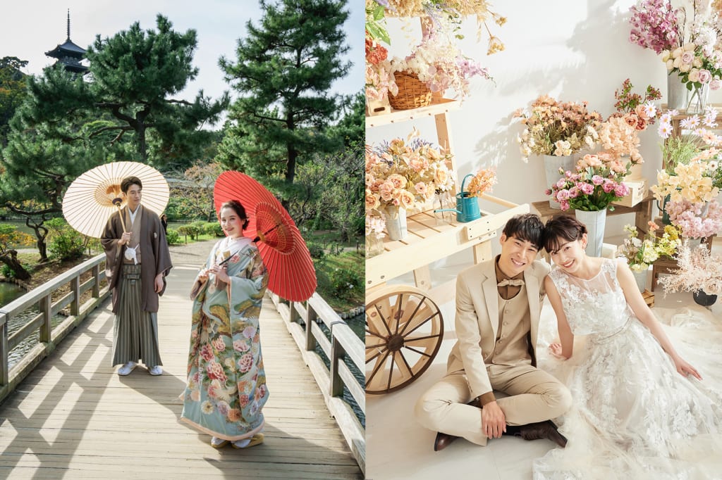 【横浜駅前店限定】三渓園ロケーション+洋装ハウススタジオプラン | フォトウェディング・前撮り・結婚写真
