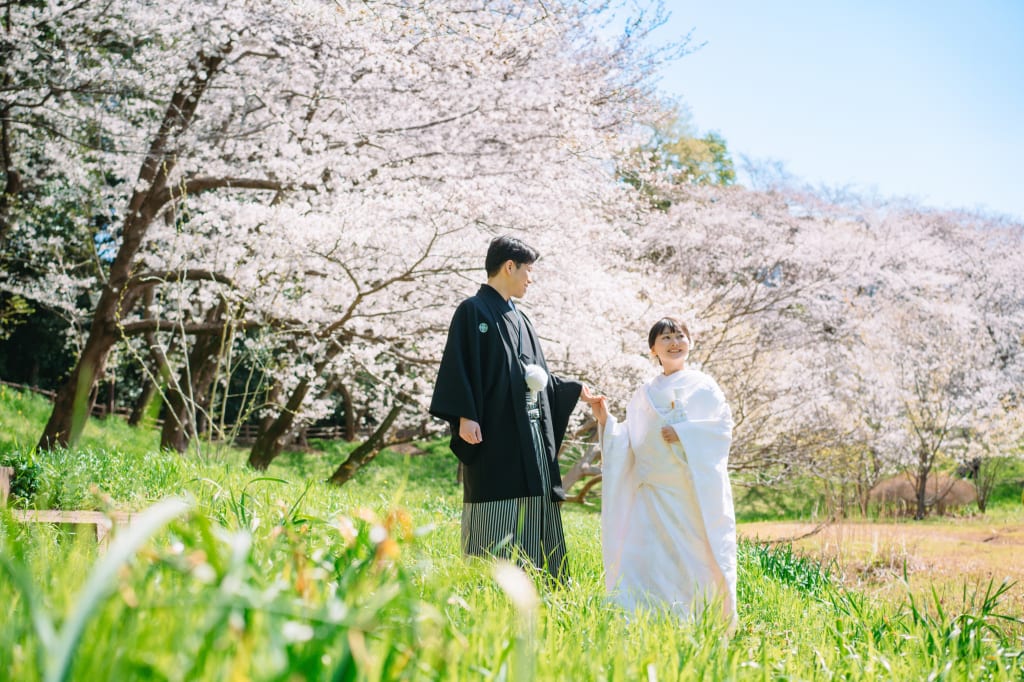 桜周遊ロケーション【船橋エリア】プラン | スタジオTVB 奈良店 | フォトウェディング・前撮り・結婚写真