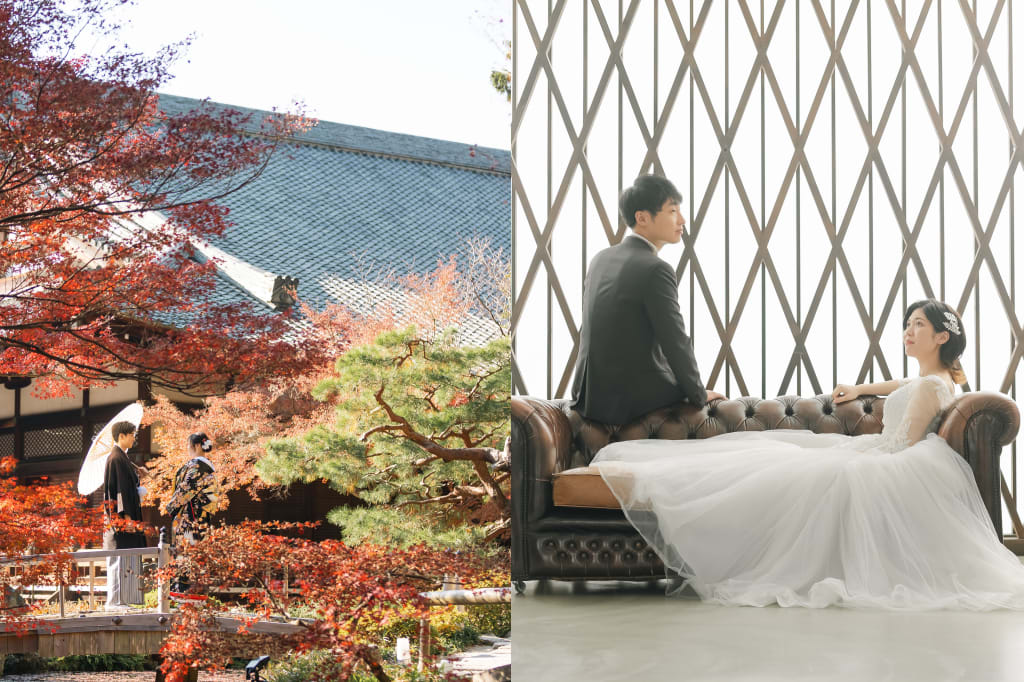 金戒光明寺ロケーション+洋装ハウススタジオプラン | フォトウェディング・前撮り・結婚写真