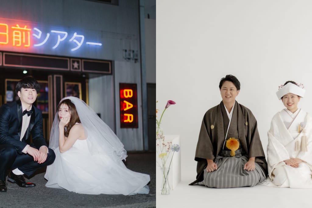 洋装夜なんばロケーション＋和装スタジオPLUSプラン | フォトウェディング・前撮り・結婚写真