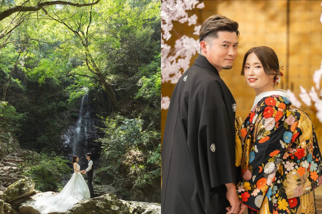 【大満足】洋装：奥多摩＋和装：屋内庭園スタジオプラン | フォトウェディング・前撮り・結婚写真