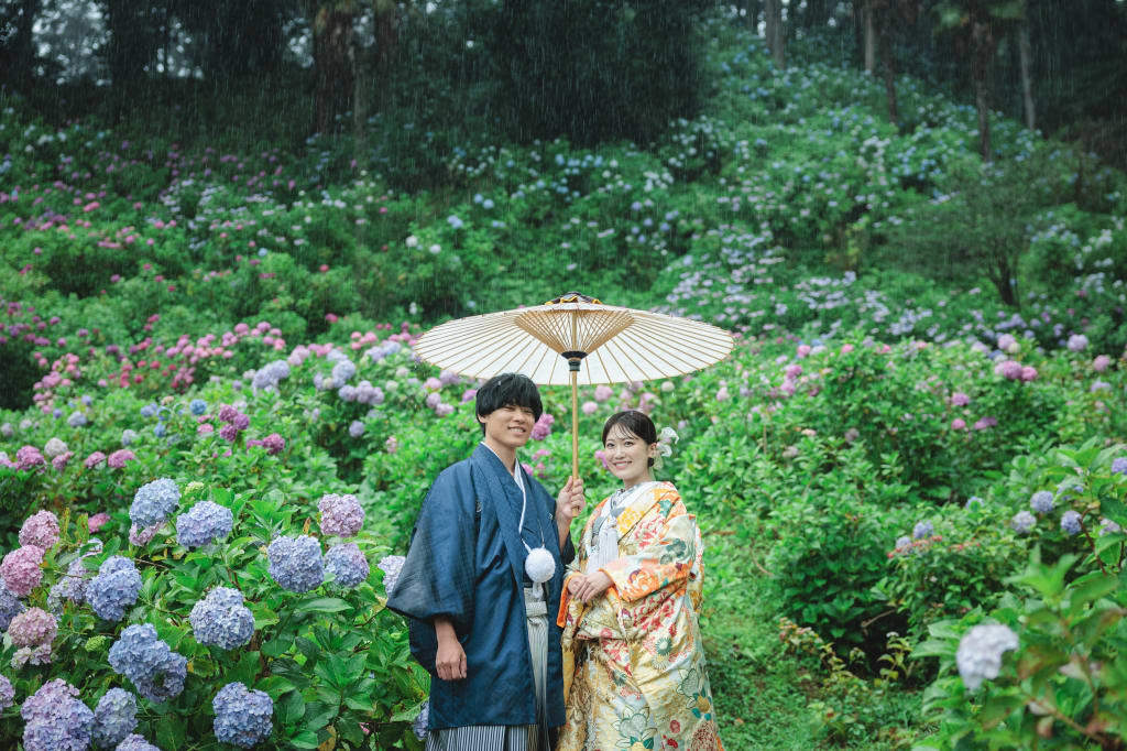 服部農園あじさい屋敷ロケーションプラン | フォトウェディング・前撮り・結婚写真