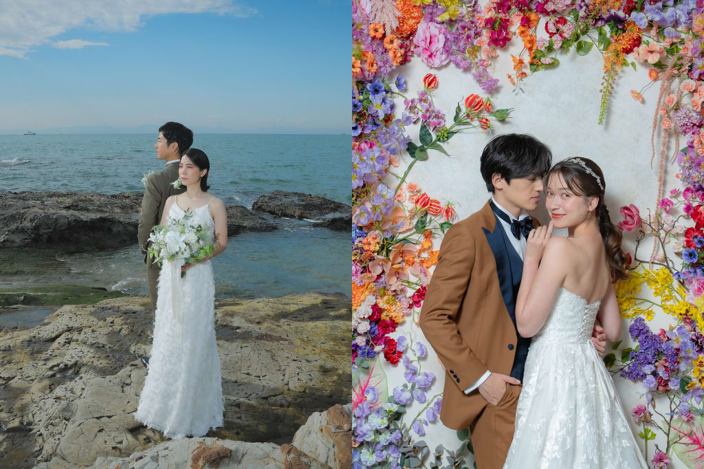 海ロケーション＋ハウススタジオプラン | フォトウェディング・前撮り・結婚写真