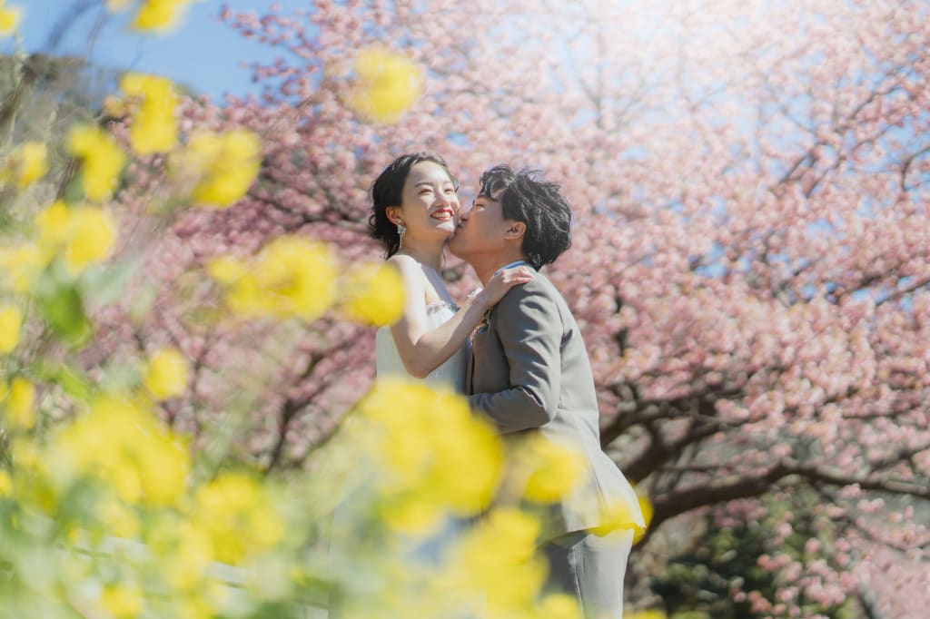 伊豆 河津桜洋装ロケーションプラン | フォトウェディング・前撮り・結婚写真
