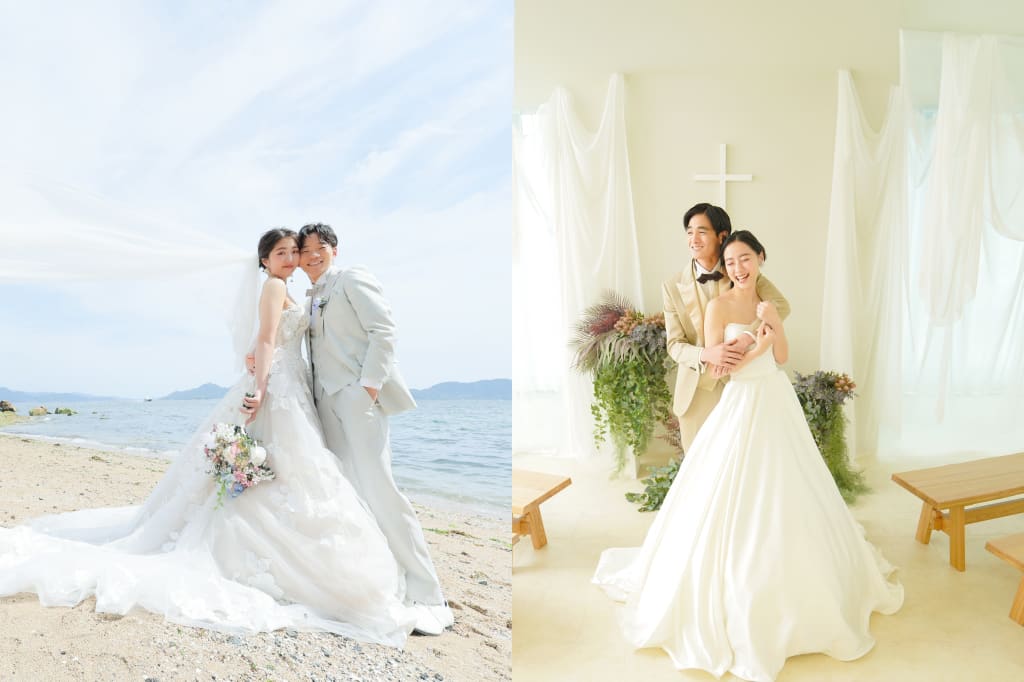 元宇品海岸ロケーション＋チャペルスタジオプラン | フォトウェディング・前撮り・結婚写真