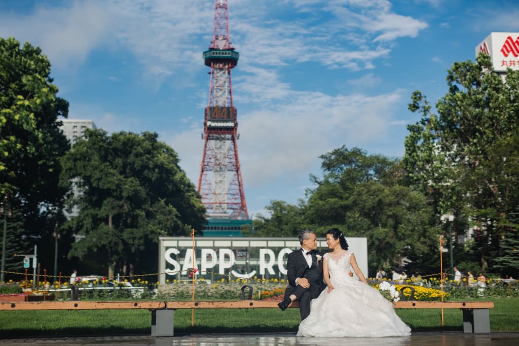 すすきの・大通周遊ロケーションプラン | フォトウェディング・前撮り・結婚写真