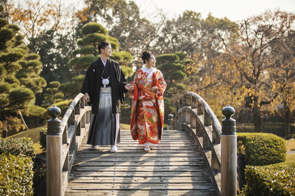 花田苑ロケーションプラン デコルテフォトグラフィー 前撮り フォトウェディング