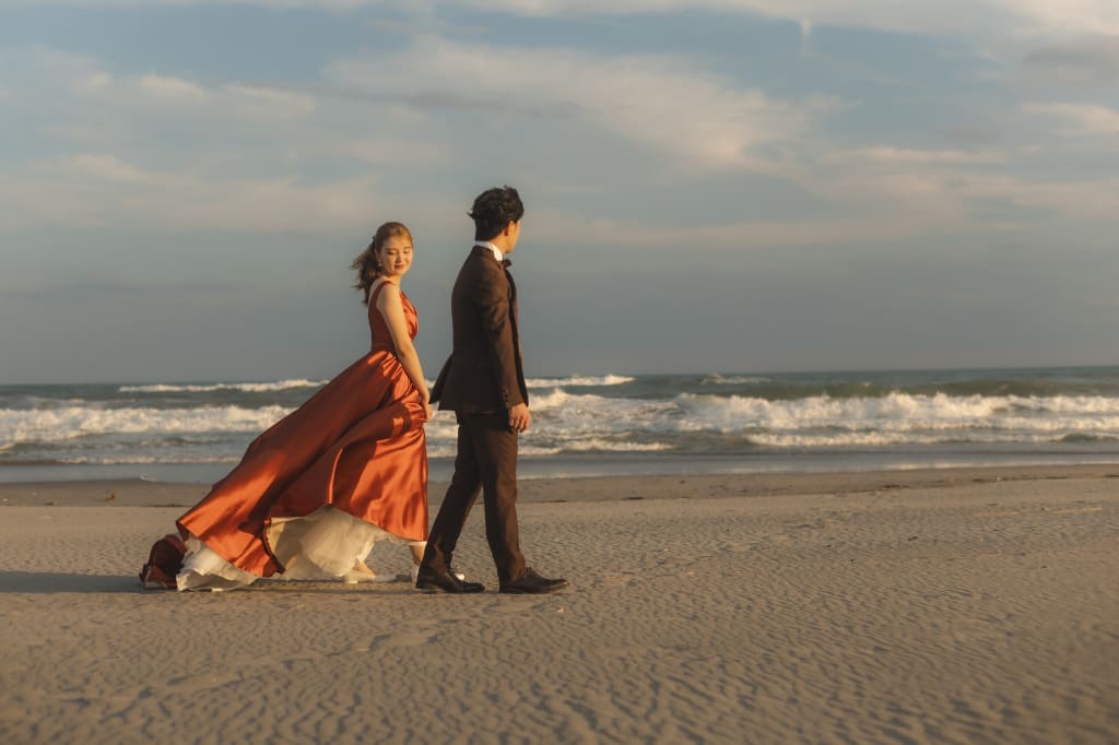 小沢渡町海岸ロケーションプラン | スタジオ8 栄スタジオ | フォトウェディング・前撮り・結婚写真