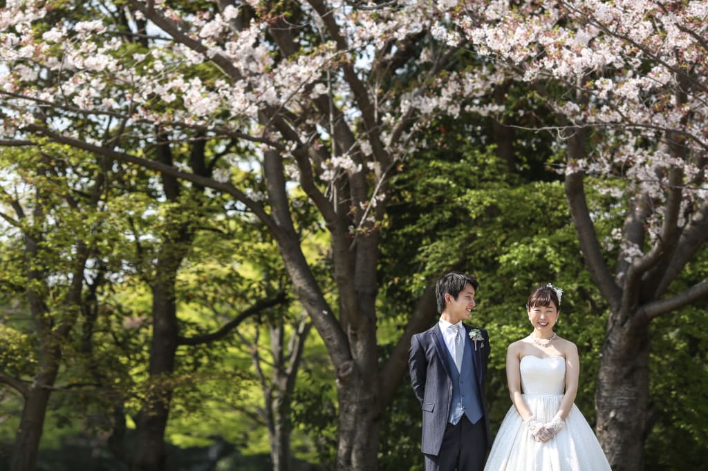お台場海浜公園ロケーションプラン デコルテフォトグラフィー 前撮り フォトウェディング