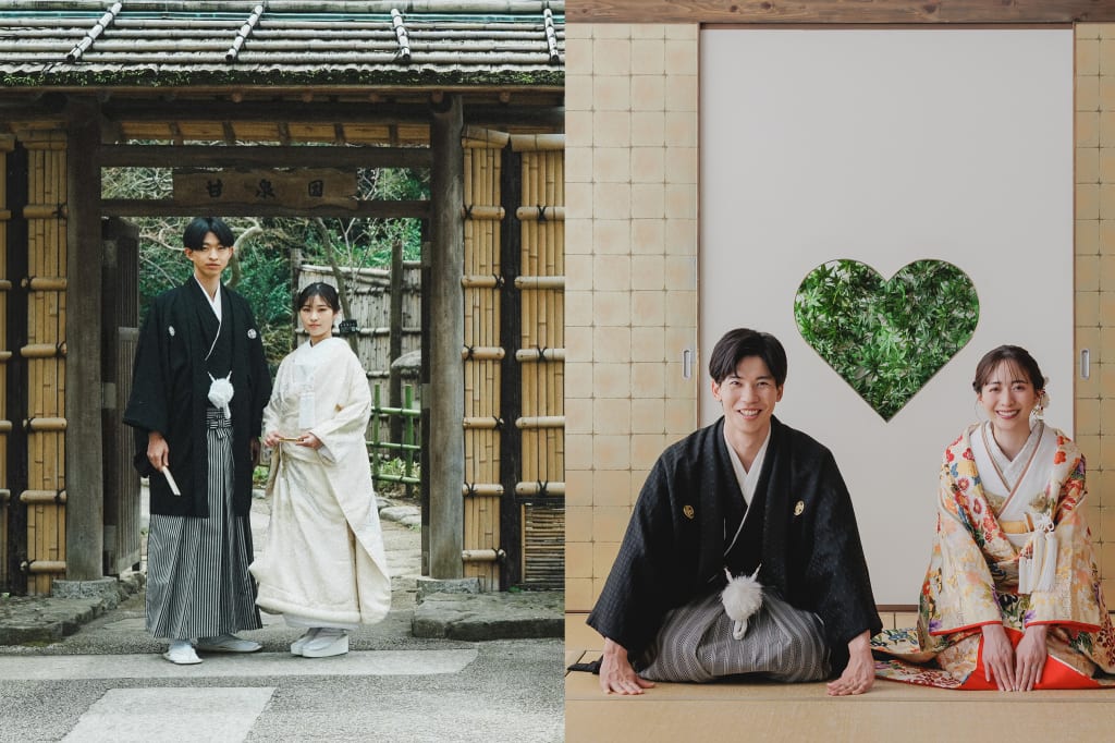 甘泉園公園ロケーション+屋内庭園スタジオ(200カット)プラン | フォトウェディング・前撮り・結婚写真