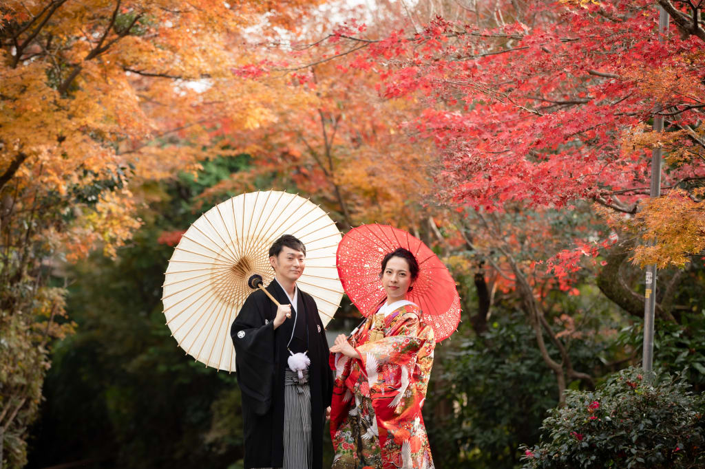 和装 洋装鎌倉プレミアムロケーションプラン デコルテフォトグラフィー 前撮り フォトウェディング