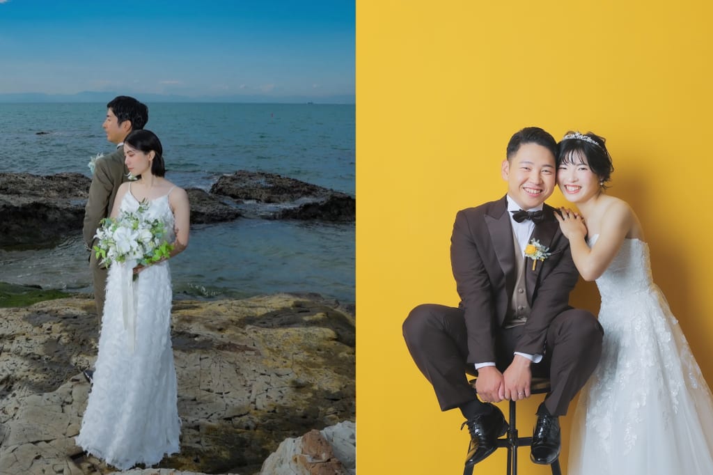 海ロケーション＋ハウススタジオプラン | フォトウェディング・前撮り・結婚写真