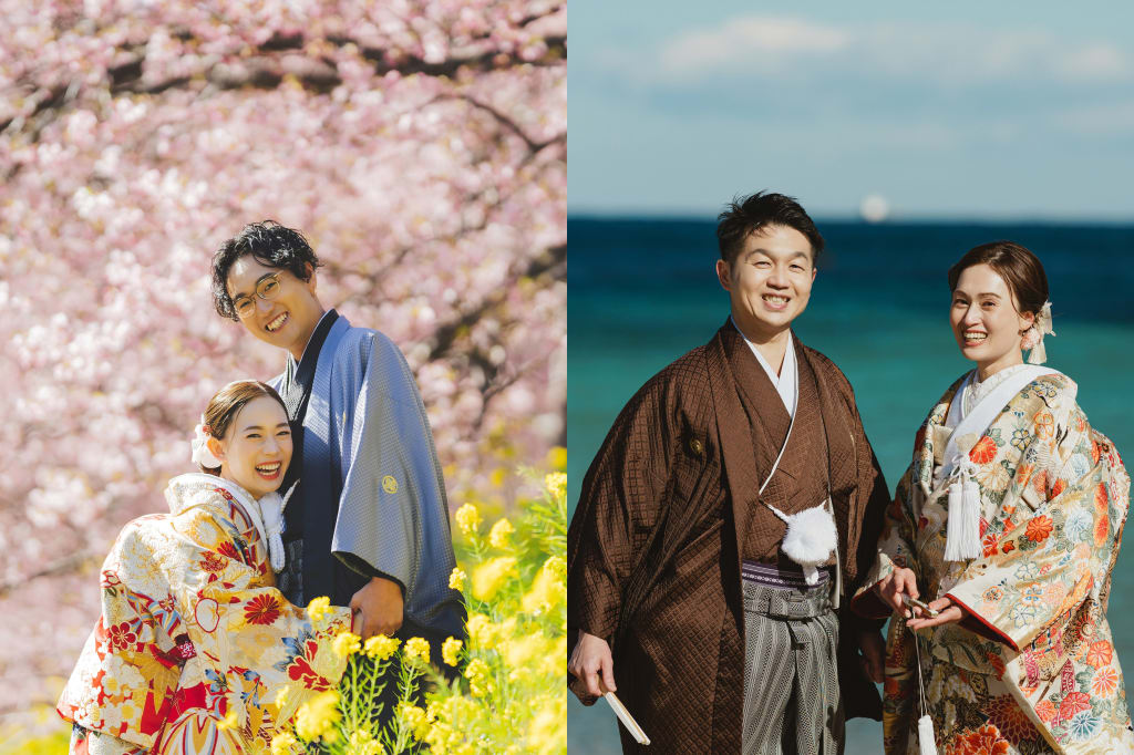 伊豆 河津桜【選べる2箇所】 和装ロケーションプラン | フォトウェディング・前撮り・結婚写真