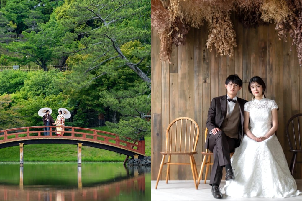 大乗院庭園和装ロケーション＋洋装ハウススタジオプラン | フォトウェディング・前撮り・結婚写真