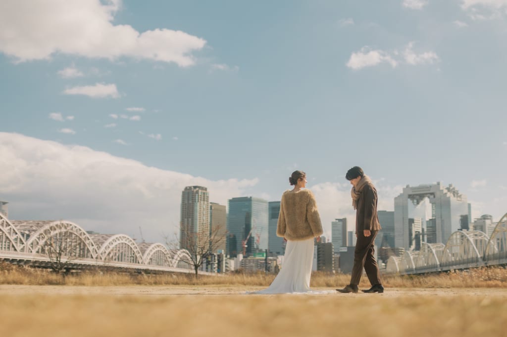 淀川河川敷ロケーションプラン | フォトウェディング・前撮り・結婚写真